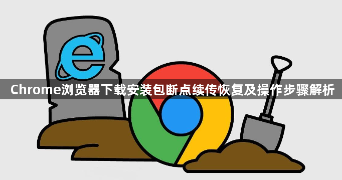 Chrome浏览器下载安装包断点续传恢复及操作步骤解析1