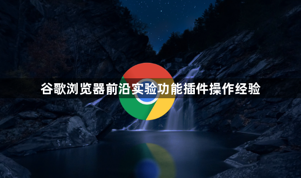 谷歌浏览器前沿实验功能插件操作经验1