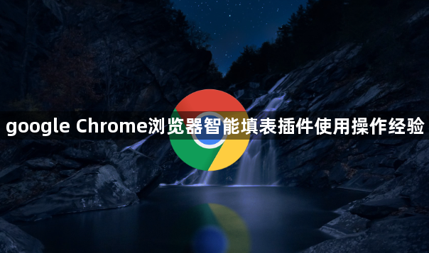 google Chrome浏览器智能填表插件使用操作经验1