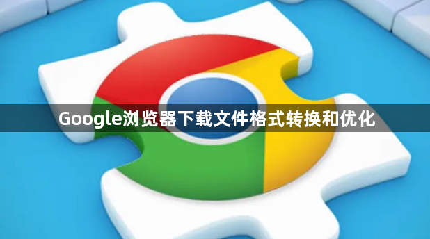 Google浏览器下载文件格式转换和优化1