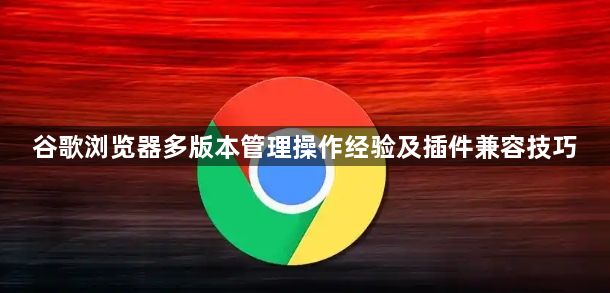 谷歌浏览器多版本管理操作经验及插件兼容技巧1