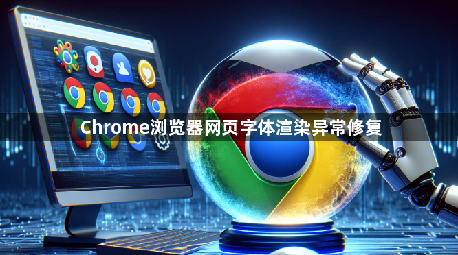 Chrome浏览器网页字体渲染异常修复1