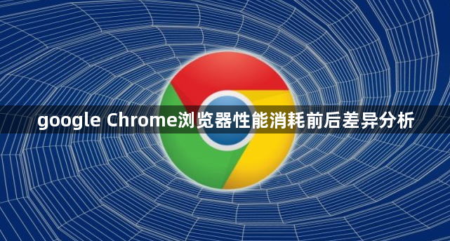 google Chrome浏览器性能消耗前后差异分析1