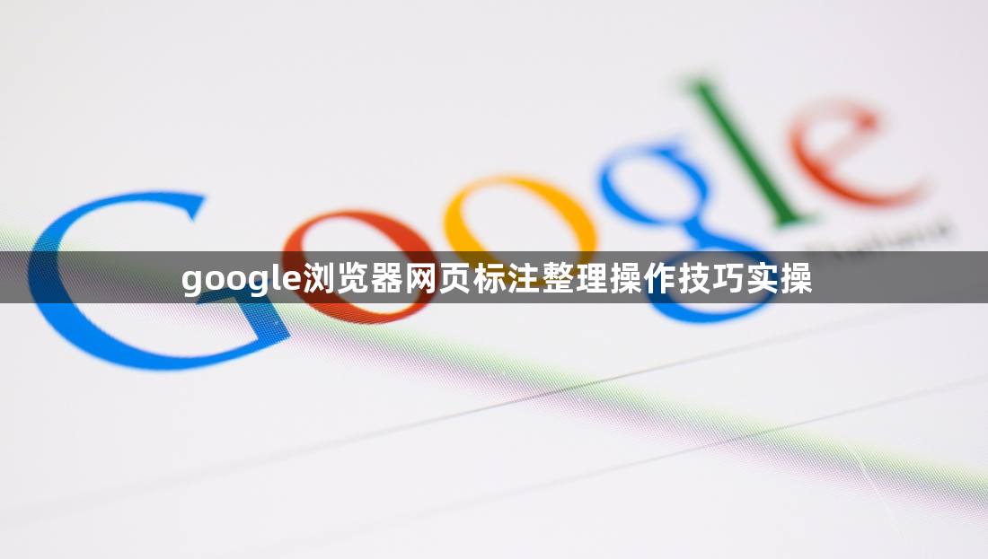 google浏览器网页标注整理操作技巧实操1