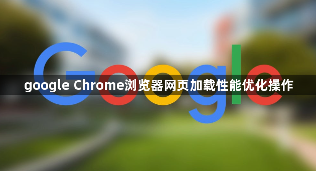 google Chrome浏览器网页加载性能优化操作1