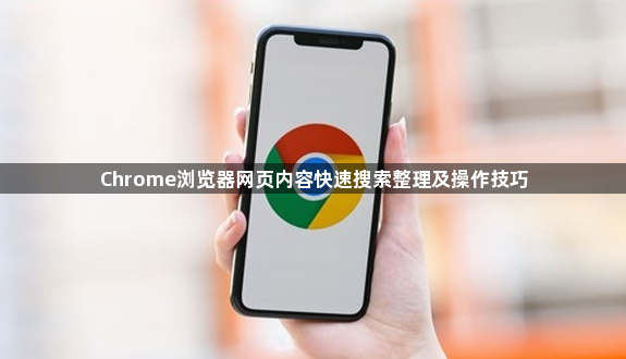 Chrome浏览器网页内容快速搜索整理及操作技巧1