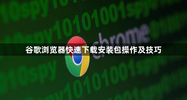 谷歌浏览器快速下载安装包操作及技巧1
