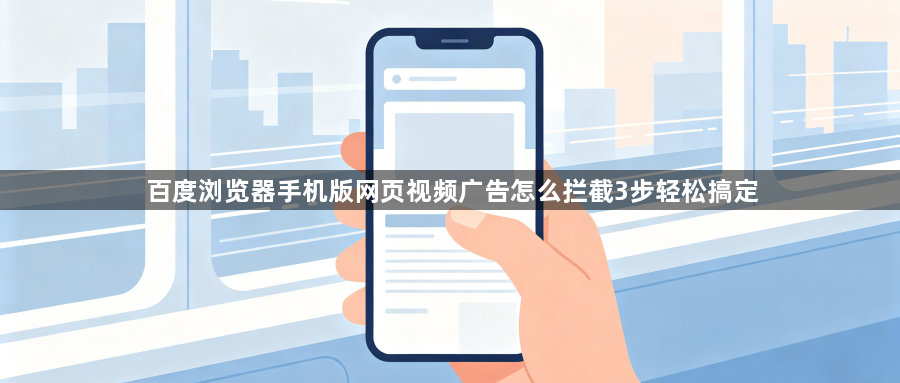 百度浏览器手机版网页视频广告怎么拦截3步轻松搞定1