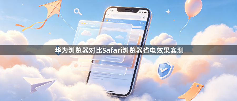 华为浏览器对比Safari浏览器省电效果实测1