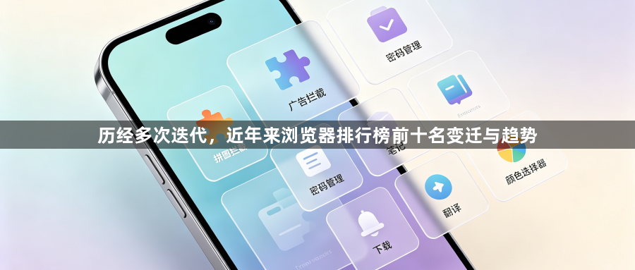 历经多次迭代，近年来浏览器排行榜前十名变迁与趋势1