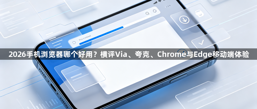 2026手机浏览器哪个好用？横评Via、夸克、Chrome与Edge移动端体验1