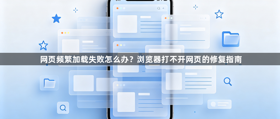 网页频繁加载失败怎么办?浏览器打不开网页的修复指南1