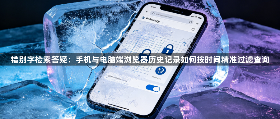 错别字检索答疑：手机与电脑端浏览器历史记录如何按时间精准过滤查询1
