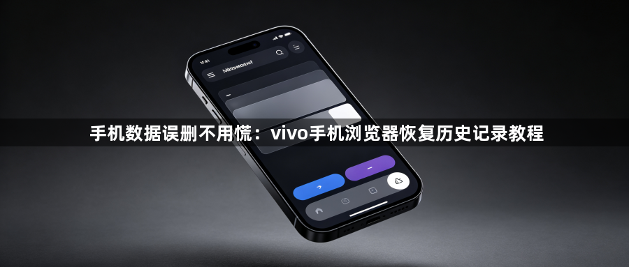 手机数据误删不用慌：vivo手机浏览器恢复历史记录教程1