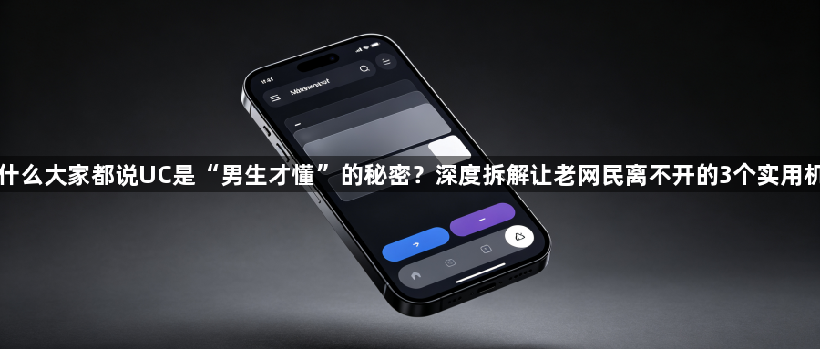 为什么大家都说UC是“男生才懂”的秘密？深度拆解让老网民离不开的3个实用机制1