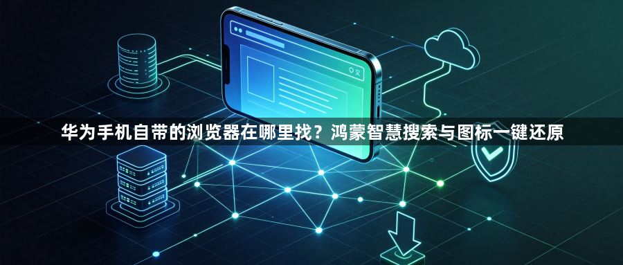 华为手机自带的浏览器在哪里找？鸿蒙智慧搜索与图标一键还原1