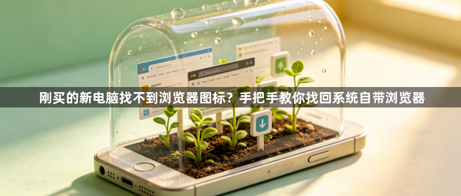 刚买的新电脑找不到浏览器图标？手把手教你找回系统自带浏览器1