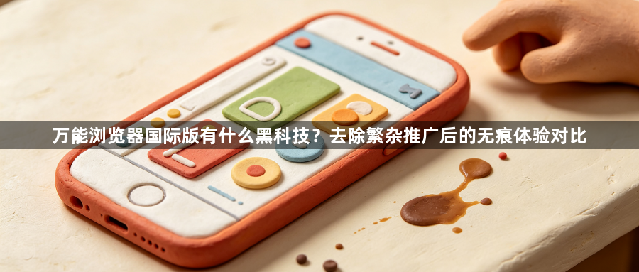 万能浏览器国际版有什么黑科技？去除繁杂推广后的无痕体验对比1
