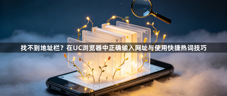 找不到地址栏？在UC浏览器中正确输入网址与使用快捷热词技巧1