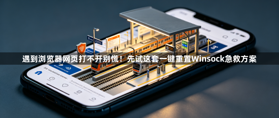 遇到浏览器网页打不开别慌！先试这套一键重置Winsock急救方案1