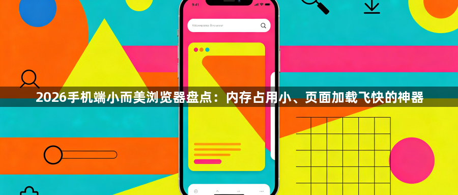 2026手机端小而美浏览器盘点：内存占用小、页面加载飞快的神器1