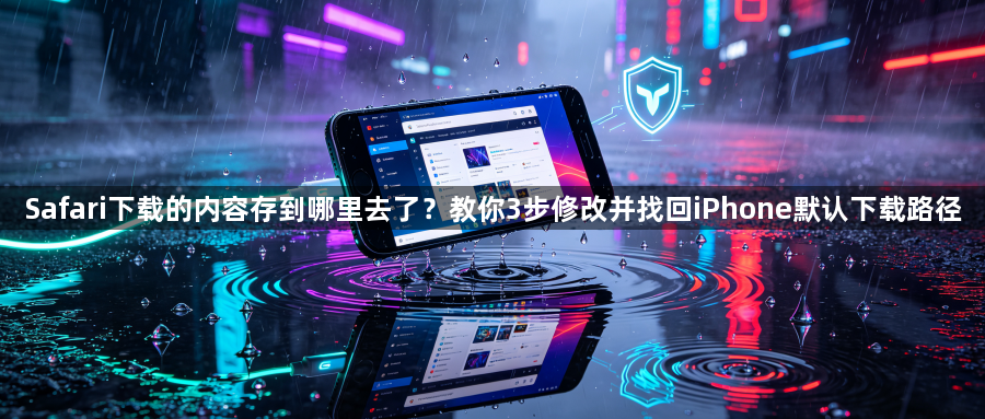 Safari下载的内容存到哪里去了？教你3步修改并找回iPhone默认下载路径1