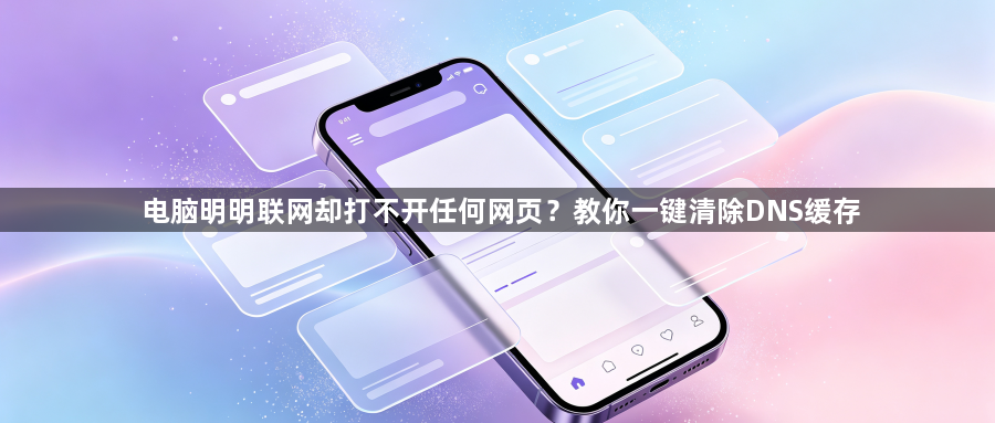 电脑明明联网却打不开任何网页？教你一键清除DNS缓存1